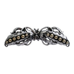 Inviting Home Inc. - Peapod Pull, Solid Sterling Silver With 24K Gold Peas - Cabinet And Drawer Handle Pulls