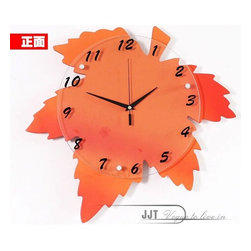 Fashionable Artistic Maple Mute Wall Clock - M8084 - Wall Clocks