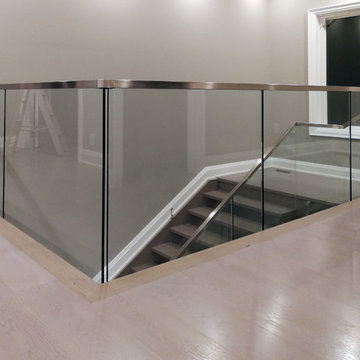 Ruggles Glass Railings with Stainless Steel Cap Rail