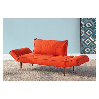 Innovation USA | Zeal Deluxe Basic Orange Daybed | Dark Wood Legs -$825.25  - Modern - New York - by Modern Sofa Beds | Houzz