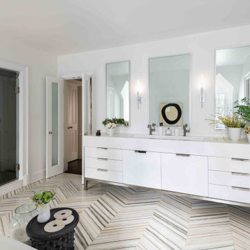 Complete master bathroom renovation in Chevy Chase, MD