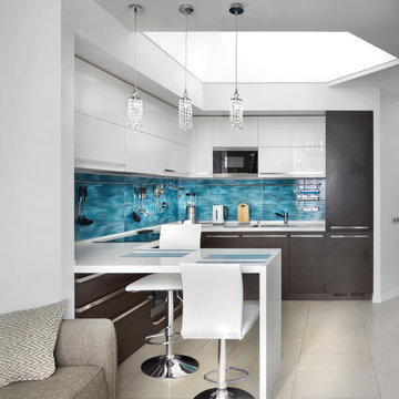 Modern Kitchen with LED light