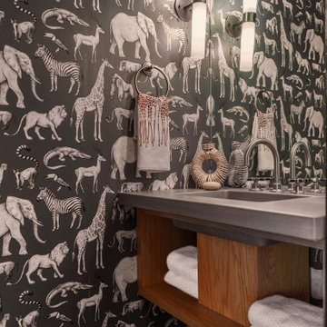 Jungle Inspired Powder Room
