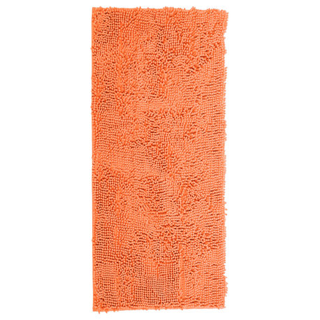 Lavish Home High Pile Shag Rug Peach 30x60