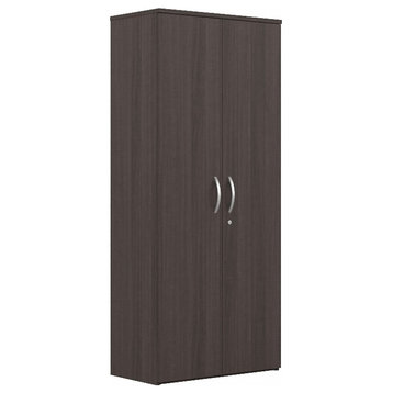 Studio C 29W Tall 2 Door Storage Cabinet in Storm Gray - Engineered Wood