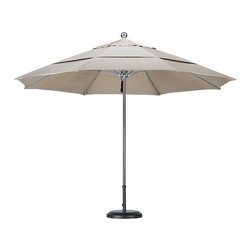 California Umbrella California 11' Stainless Steel Umbrella with Fiberglass Ribs - Outdoor Umbrellas