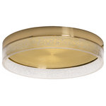 AFX - AFX MGGF16L30D1SB Maggie - 15.75 Inch 34W 1 LED Flush - Dimmable with the use of TRIAC/ELV dimmer (not incMaggie 15.75 Inch 34 Satin Brass Clear BuUL: Suitable for damp locations Energy Star Qualified: n/a ADA Certified: n/a  *Number of Lights: 1-*Wattage:34w Integrated LED bulb(s) *Bulb Included:Yes *Bulb Type:Integrated LED *Finish Type:Satin Brass