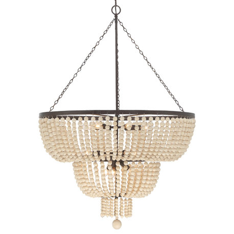 CRYSTORAMA 612-FB Rylee 12 Light Forged Bronze Chandelier