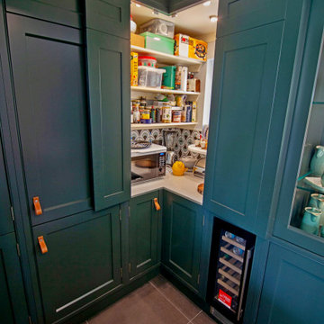 Green shaker style kitchen