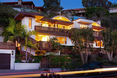 Beach style exterior home photo in San Diego