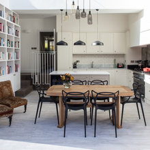 Kochen, Essen, Lesen: Eine Wohnküche mit Bücherwand in London