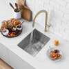 STYLISH 14" Single Bowl, 18G, Stainless Steel Kitchen Sink S-310G- Ivory