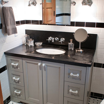Custom Monochrome Bathroom Vanity