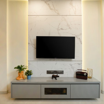 Modern residence in the city of lakes- TV unit