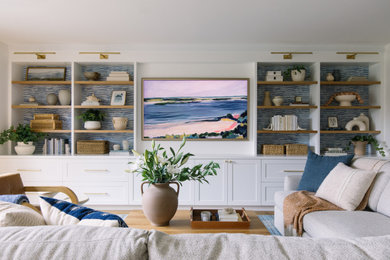 Inspiration for a coastal living room remodel in San Francisco