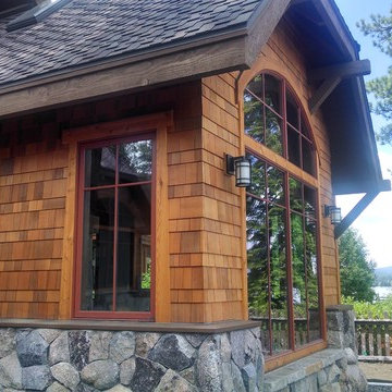 Lake Tahoe homes by Loverde Builders, Shakertown Craftsman siding