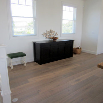 MONTAUK: WIDE PLANK ENGINEERED INSTALLED/WHITE OAK INSTALLED/FINISHED IN BEDRMS