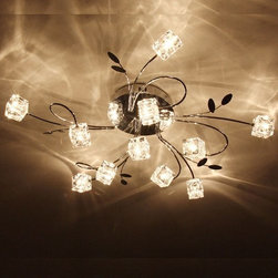LightInTheBox Artistic Aluminum Flush Mount Lights With 11 Lights - Flush-mount Ceiling Lighting