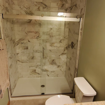 Finished basement bathroom