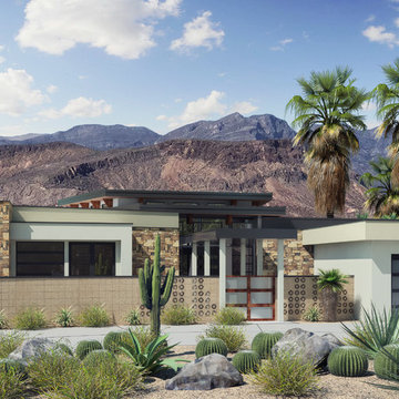 Palm Springs California desert modern residence