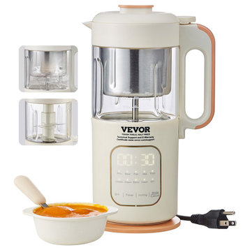 VEVOR Baby Food Maker Baby Food Processor Automatic Steamer and Blender 300mL