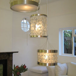 Recycled Sea Glass lighting - Pendant Lighting