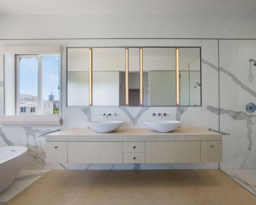 Bookmatched Marble | Houzz
