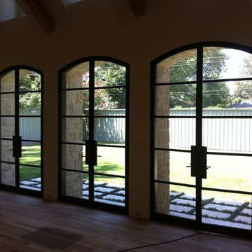 Thin Stile and Rail Iron Door
