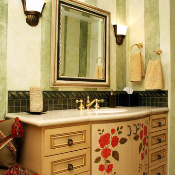 Custom painted Vanity in San Ramon