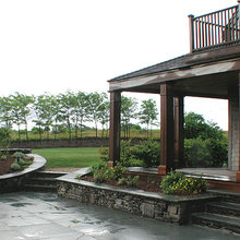 Sunken patio area