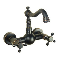 Antique Two Handles Centerset Finish Kitchen Tap T0415R - Kitchen Faucets