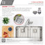 STYLISH 30" Premium Handcrafted Undermount 16G Stainless Steel Sink With Grids