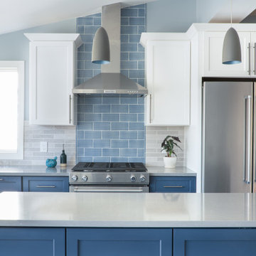 Blue-tiful Kitchen in Historic Homeland