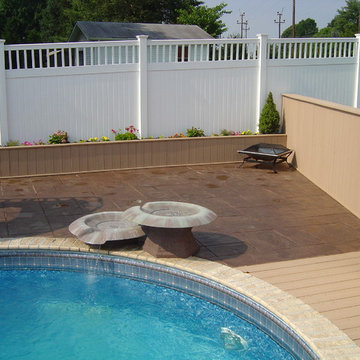 Stamped Concrete Pool Deck - Reidsville, NC