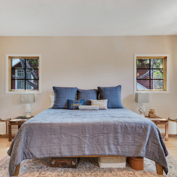 Bright Transitional Bedroom Remodel with Natural Light & Neutral Finishes | Los