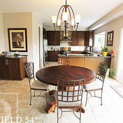 Round Reclaimed Wood Tables - Products