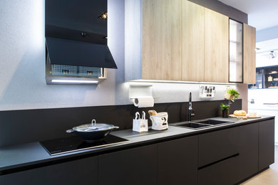 Cocina blanco y negro