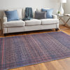 Welch Oriental Machine Washable Charcoal Gray/Pink Rug, 5'3"x7'6"