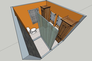 Bathroom - 1950s bathroom idea in Other