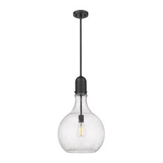 Amherst 1-LT 13.75" LED Pendant 492-1S-BK-G584-14-LED, Matte Black