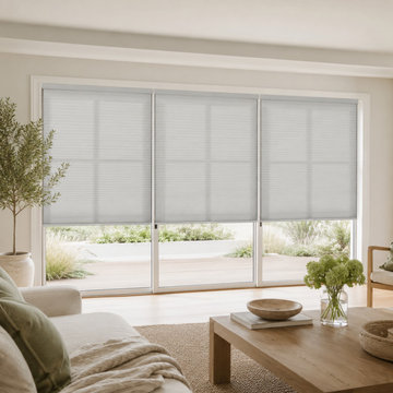 Cordless Honeycomb Blinds for Patio Doors
