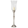 Tulip Top Hurricane Candle Stick Holder, 30.25 Inches Tall