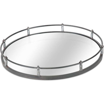 Kimbel Round Mirrored Tray