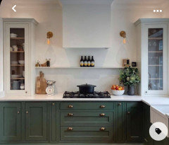 Dark green kitchen cabinet colors?