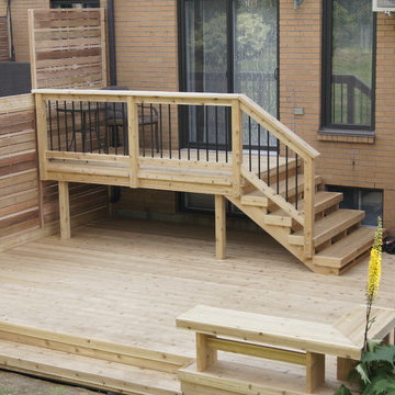 Terrasse en cèdre rouge / Red cedar deck