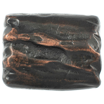 Driftwood Pewter Cabinet Hardware Knob, Bronze