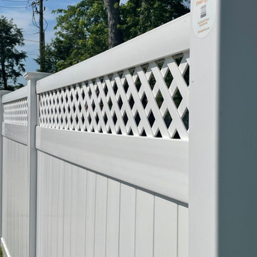 6' Vinyl "Oklahoma" With Deluxe Diagonal Lattice
