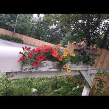 rainbow flowers mailbox