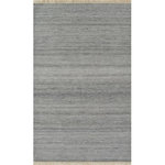 Momeni - Momeni Cove Hand Woven Contemporary Area Rug Silver 5' X 8' - If you're looking for a combination between organic and innovation, meet the Cove Collection. Hand woven with 100% PET fibers, each rug in this collection serves you some major West Coast modern-minimal vibes and these refined basics work for both indoor and outdoor use. With fringe detailing and special knotting techniques used to create texture that mimics the organic nature of the outdoors, incorporating these pieces into your home as a way to ground your space is nothing short of satisfying.