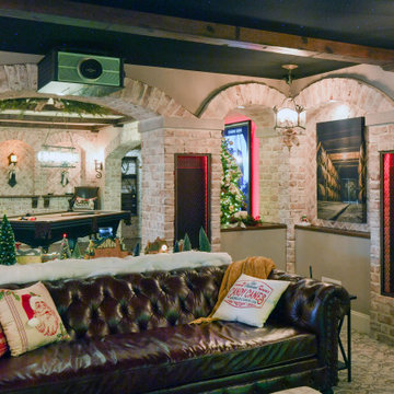Old World Inspired Walkout Basement Meets Smart Technologies